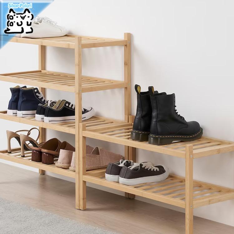 イケア（IKEA） IKEA - - VASSKAR -ヴァスシェール- シューズラック 竹