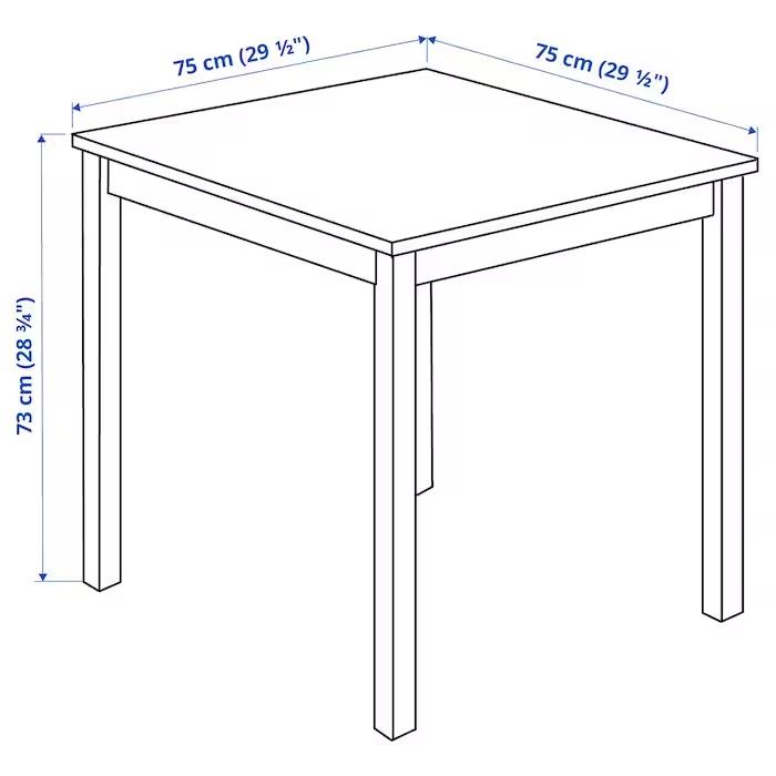 IKEA Original INGO -インゴー- テーブル パイン材 75x75 cm｜polori｜05