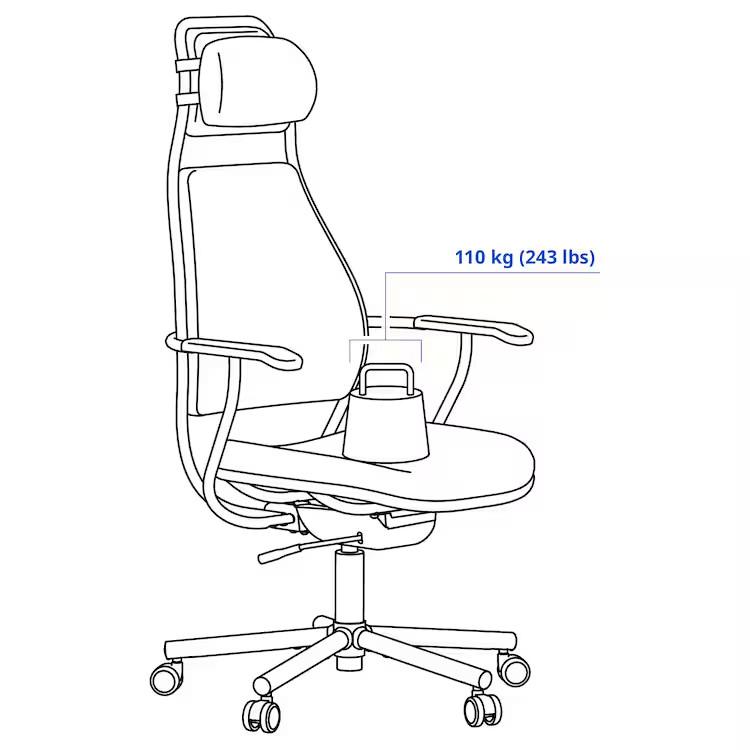 IKEA - イケア - LOPARBANA -ローパルバーナ- ゲーミングチェア ヴィースレ グリーン 66x129 cm(105.863.26)_2
