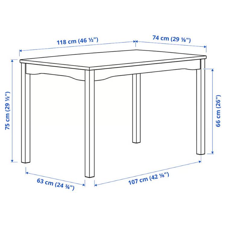 イケア（IKEA） IKEA - - HAGERNAS -ヘーゲルネス- テーブル＆チェア4