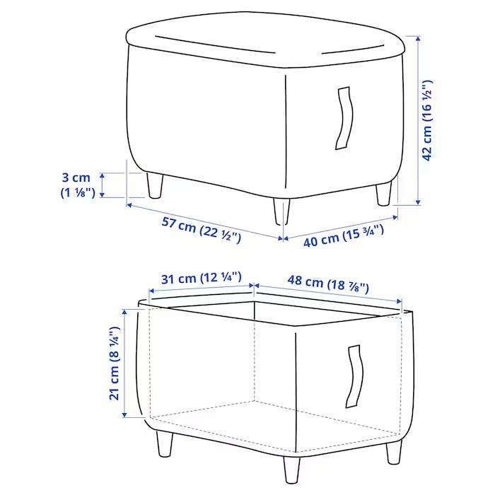 イケア（IKEA） IKEA - - OSKARSHAMN -オスカルスハムン- オットマン