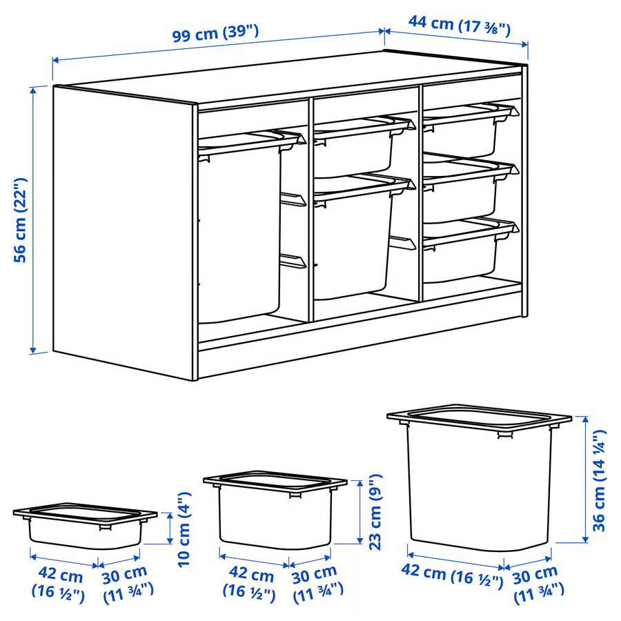 イケア（IKEA） 【 IKEA - イケア -】TROFAST - トロファスト - 収納