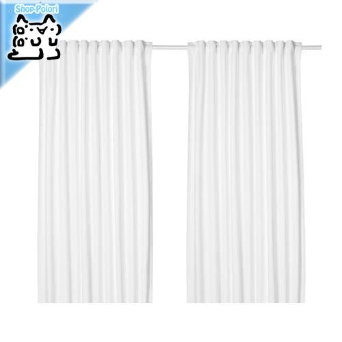IKEA - イケア - TIBAST -ティバスト- カーテン ホワイト 145x250 cm (303.967.59)