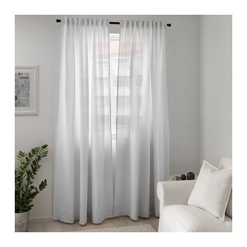IKEA - イケア - TIBAST -ティバスト- カーテン ホワイト 145x250 cm (303.967.59) TIBAST ドレープカーテン 145x250 cm