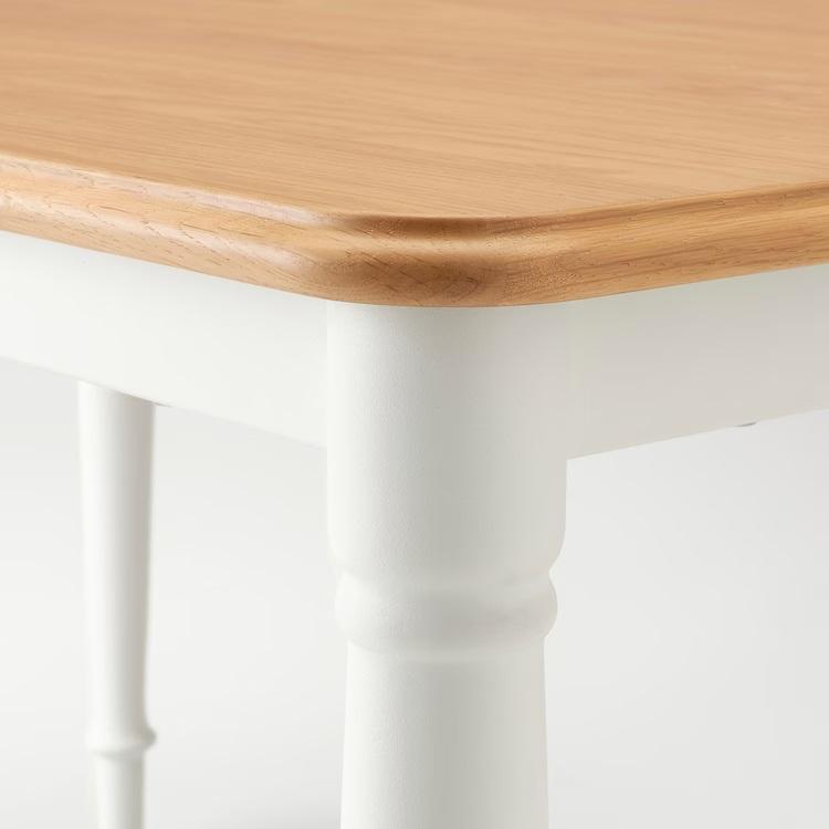 IKEA Original DANDERYD -ダンデリード- ダイニングテーブル オーク材突き板/ホワイト 130x80 cm｜polori｜06