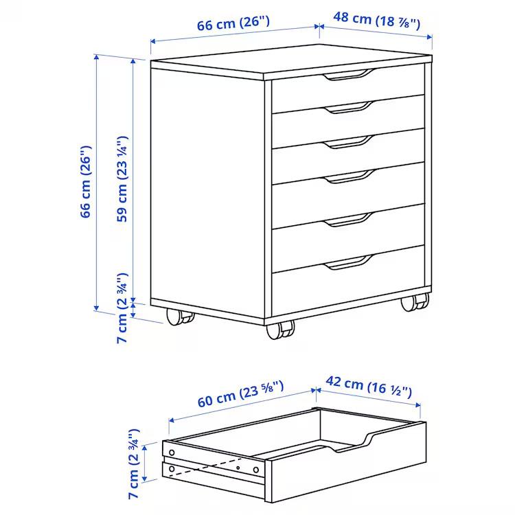 イケア（IKEA） IKEA - - ALEX -アレクス- 引き出しユニット