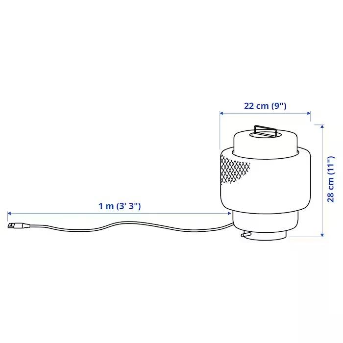 IKEA Original SINNERLIG -スィネリグ- LEDテーブルランプ, 竹/ハンドメイド 調光可能 22 cm｜polori｜05