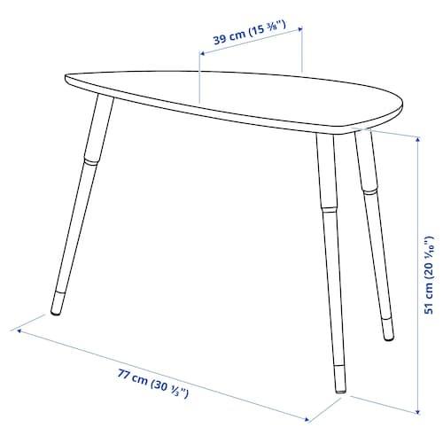 IKEA -イケア- LOVBACKEN -ローヴバッケン- サイドテーブル ブルー 77x39 cm (305.604.29)｜polori｜04