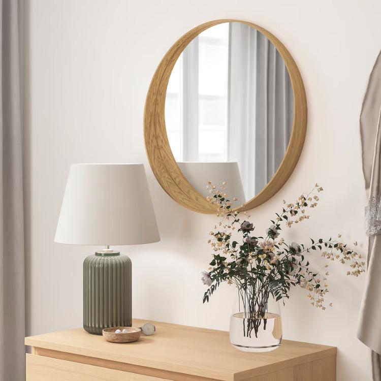 IKEA STOCKHOLM 壁掛けミラー 60cm イケア（IKEA） STOCKHOLM ストックホルム ミラー 鏡 オーク材突き板