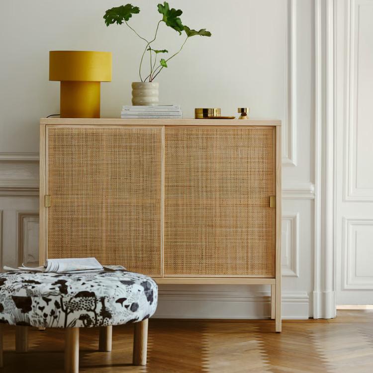 IKEA ストックホルム STOCKHOLM 2025 shelving unit/bench, oak veneer, 707/8x16x171/4