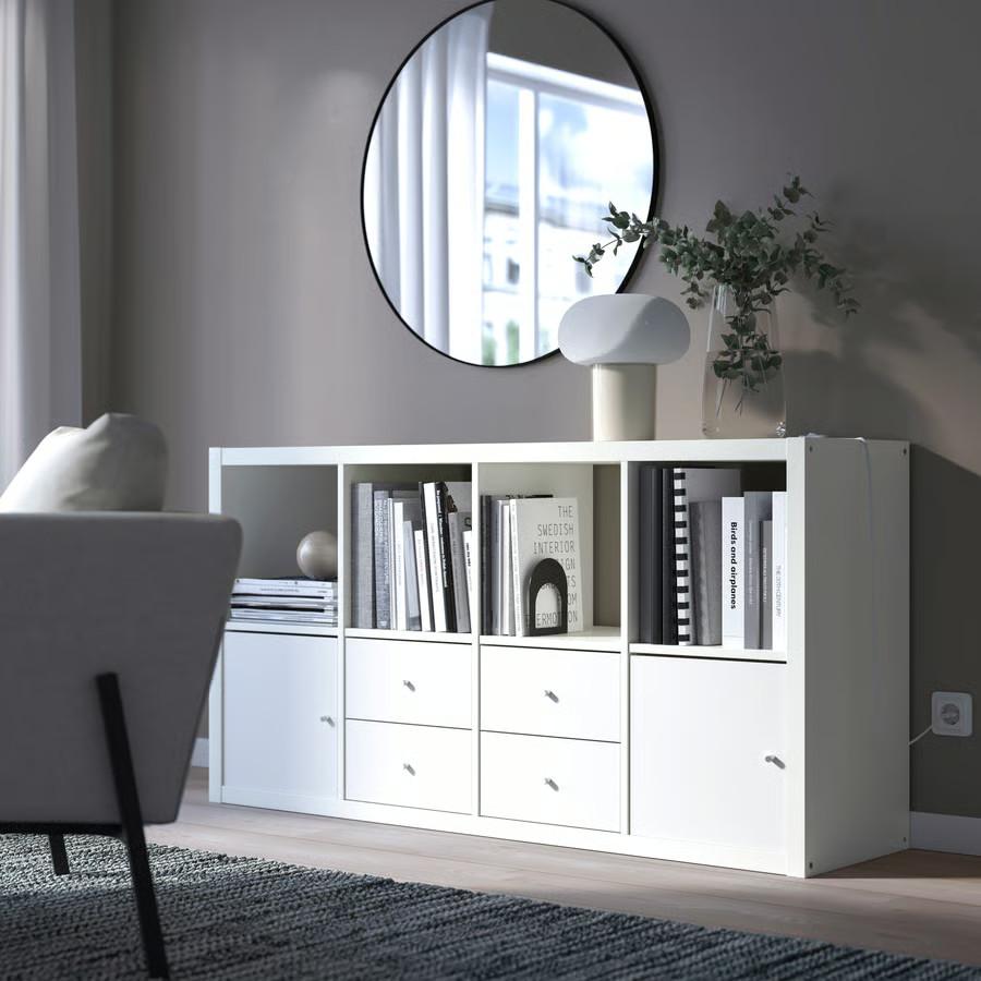 カラックス IKEA イケア 収納棚 引き出し 扉棚 ホワイト 白 イケア（IKEA） 【 IKEA - イケア -】 棚 KALLAX - カラックス