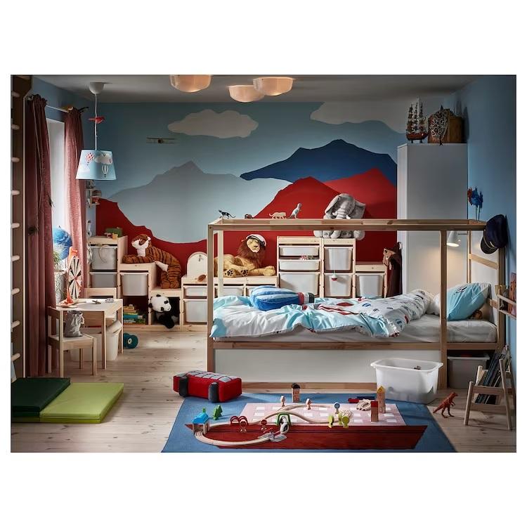 イケア IKEA - KURA -キューラ- リバーシブルベッド ホワイト イケア IKEA - KURA -キューラ- リバーシブルベッド ホワイト