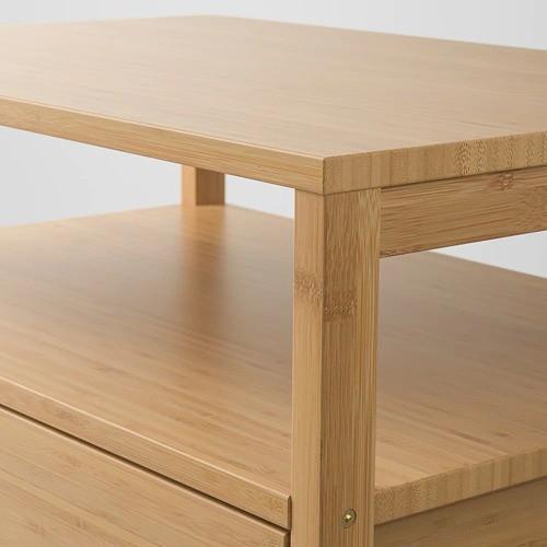 IKEA Original NORDKISA ベッドサイドテーブル 竹 60x40 cm｜polori｜03