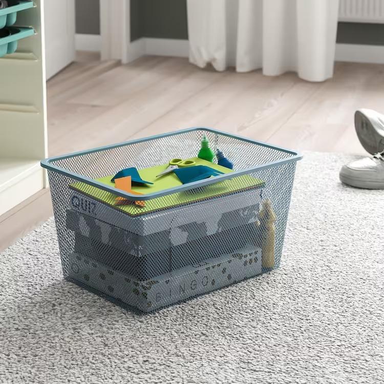 美品　IKEA トロファストフレーム&収納ケース TROFAST トロファスト フレーム, ライトホワイトステインパイン