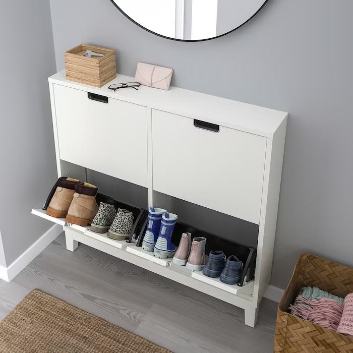 イケア IKEA - BISSA -ビッサ- シューズボックス2段×2 ホワイト イケア IKEA - BISSA -ビッサ- シューズボックス2段×2 ホワイト