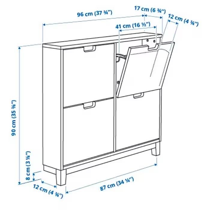 イケア IKEA - BISSA -ビッサ- シューズボックス2段×2 ホワイト イケア IKEA - BISSA -ビッサ- シューズボックス2段×2 ホワイト