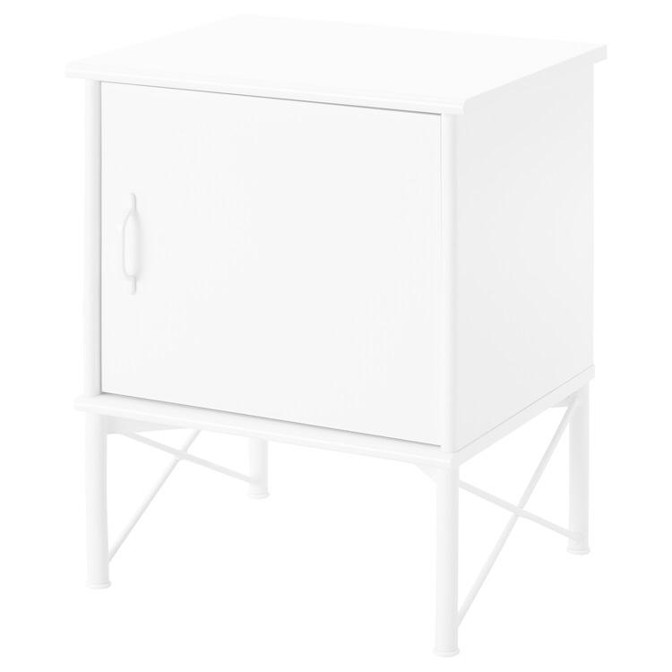 IKEA Original MUSKEN -ムスケン- ベッドサイドテーブル ホワイト 45x58 cm｜polori｜02