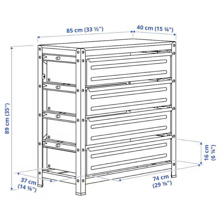 イケア（IKEA） IKEA - - BROR -ブロール- 作業台 引き出し付き