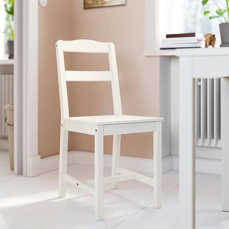 イケア（IKEA） IKEA - - HAUGA -ハウガ- チェア ホワイト 40x87 cm
