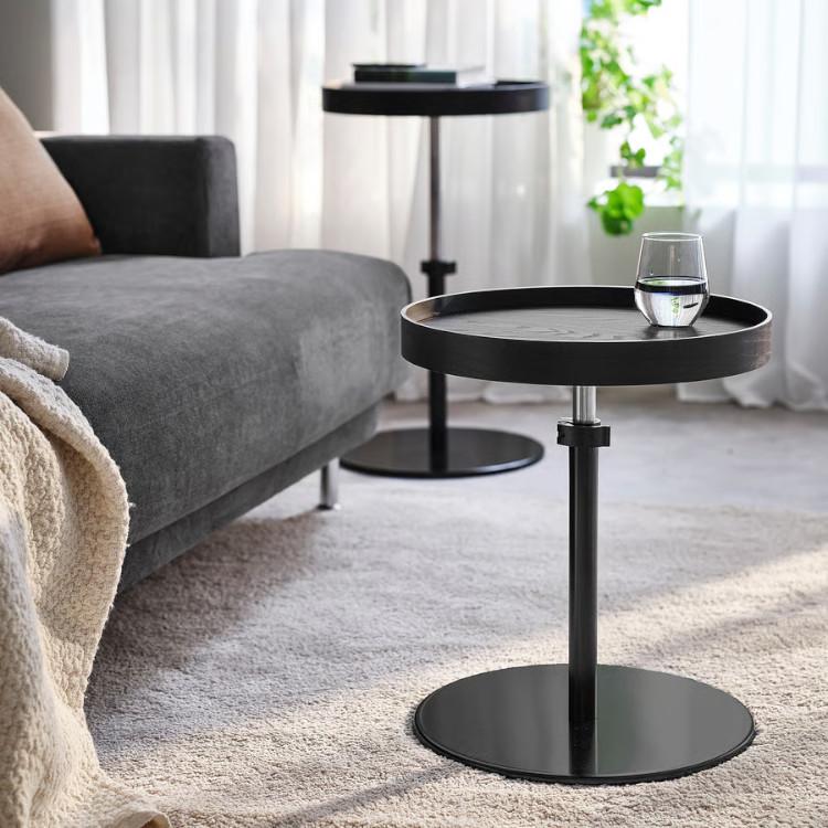 IKEA イケア TARENDO テーブル, ブラック, 送料込み イケア（IKEA） 【 IKEA - イケア -】TRANERED -トラネレード- サイド