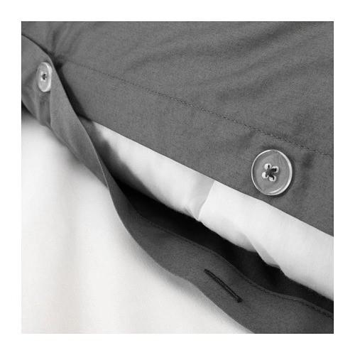 LUKTJASMIN ルクトヤスミン- 掛け布団カバー＆枕カバー ダークグレー LUKTJASMIN ルクトヤスミン 掛け布団カバー＆枕カバー, グレーベージュ