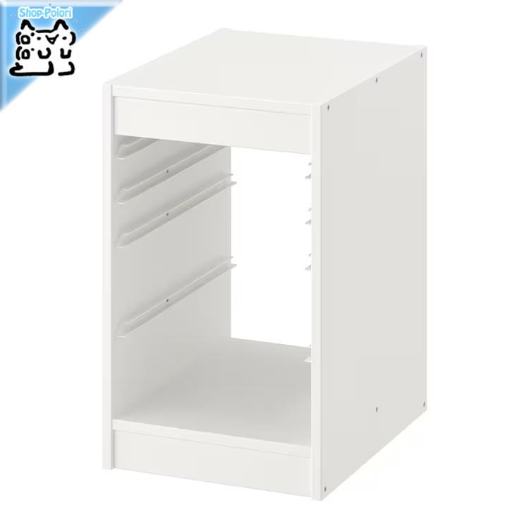 IKEA イケア　トロファスト　フレーム　棚板 TROFAST トロファスト フレーム, ライトホワイトステインパイン