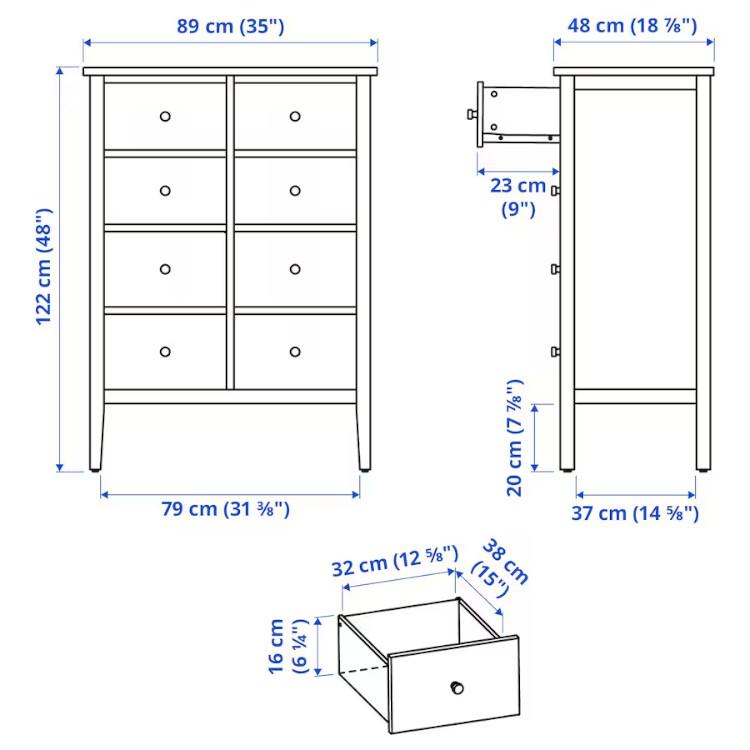 イケア（IKEA） IKEA - - GULLABERG -グラベリ- チェスト（引き出し×8