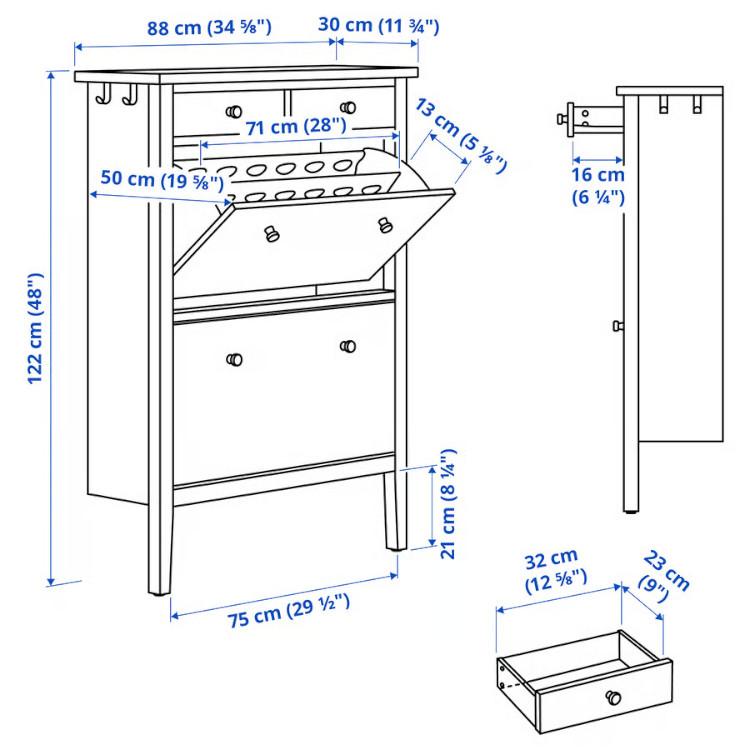 イケア（IKEA） IKEA - - GULLABERG -グラベリ- シューズボックス2段