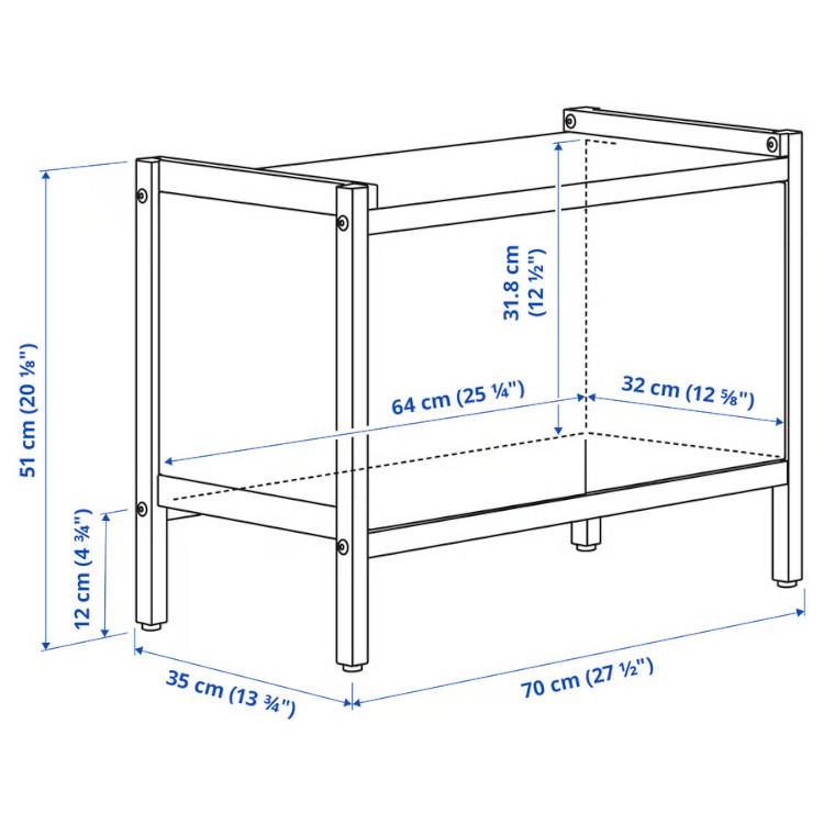 IKEA イケア　エーケナッベン　キャビネット　70x35x51cm イケア（IKEA） IKEA - - EKENABBEN -エーケナッベン- キャビネット