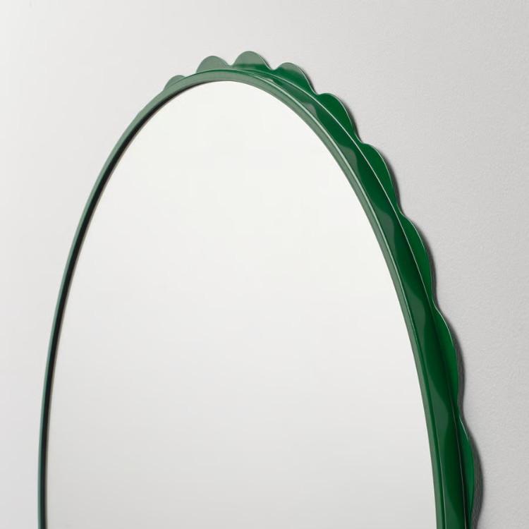 IKEA - イケア - DAGGKAPRIFOL -ダッグカプリフォール- ミラー 円形 ダークグリーン 60 cm (606.179.24)_1