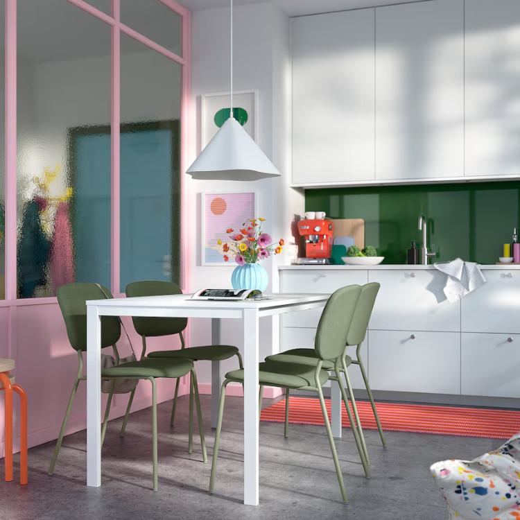 イケア 【 IKEA - -】VIHALS -ヴィーハルス- テーブル ホワイト