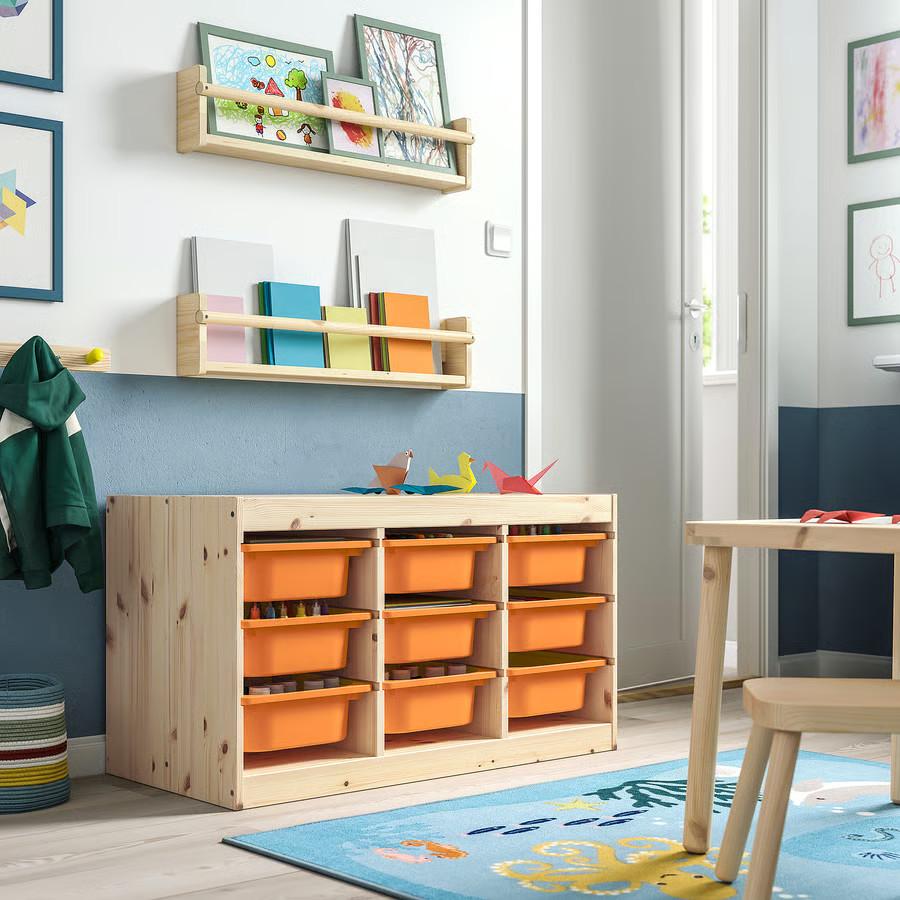 IKEA イケア トロファスト ＋ トミカ棚 6段 中古】IKEA イケア トロ