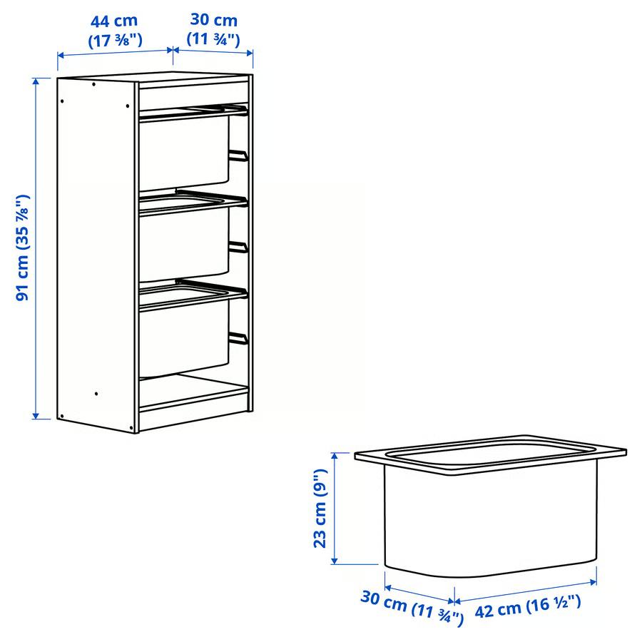 イケア（IKEA） 【 IKEA - イケア -】TROFAST - トロファスト - 収納