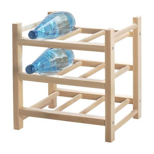 ワインラック　9本用 イケア（IKEA） HUTTEN フッテン 木製ワインラック 9本用 無垢材 33×30