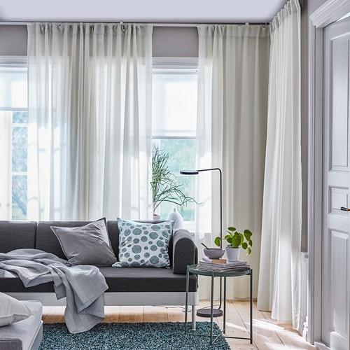 イケア IKEA - HILJA -ヒリア- カーテン1組 ホワイト 145x250 cm イケア IKEA - HILJA -ヒリア- カーテン1組 ホワイト 145x250 cm