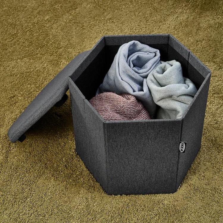 イケア（IKEA） IKEA - - KJUGE -シューゲ- プーフ スツール 収納付き