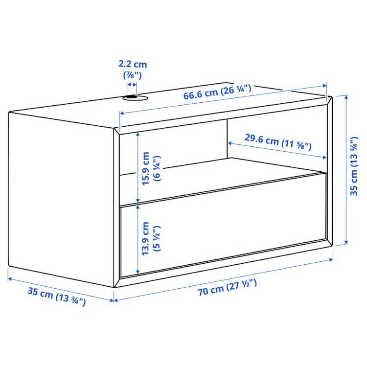 イケア（IKEA） IKEA - - EKET -エーケト- メディアシェルフ ホワイト