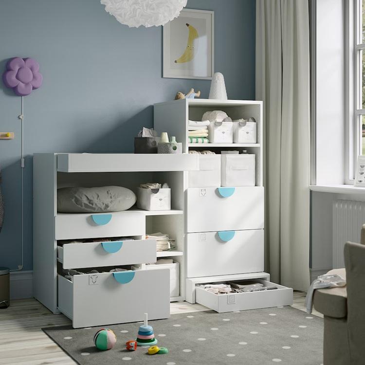イケア（IKEA） IKEA - - LEN -レーン- ラグ 水玉模様 グレー 133x160