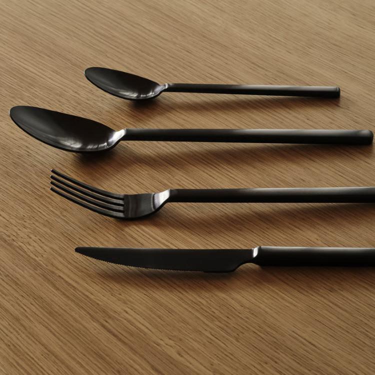 m*様 IKEA ストックホルム 2025 カトラリー24点セット, ブラック イケア（IKEA） IKEA - - STOCKHOLM 2025 -ストックホルム 2025