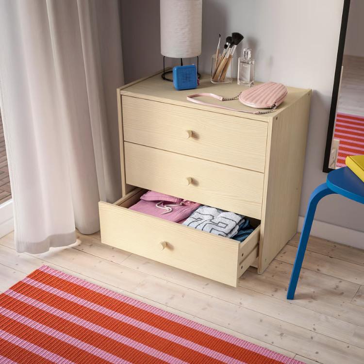 IKEA - イケア - RAST -ラスト- チェスト（引き出し×3） パイン材