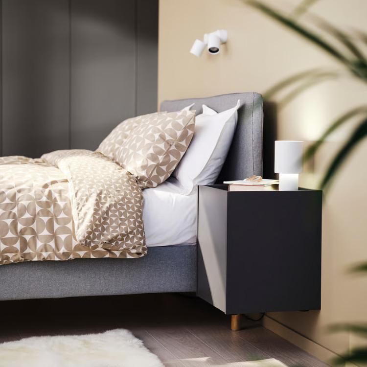 【IKEA】 PLÖJKER プロイケル ベッドサイドテーブル(ダークグレー) イケア（IKEA） IKEA - - PLOJKER -プロイケル- ベッドサイドテーブル
