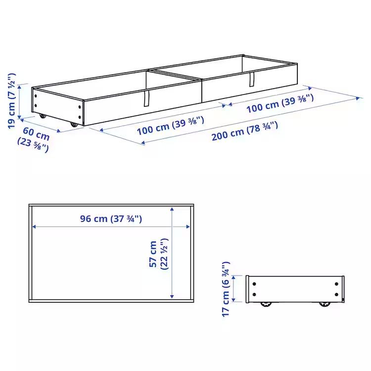 イケア（IKEA） IKEA - - GLADSTAD -グラードスタード- ベッド下収納