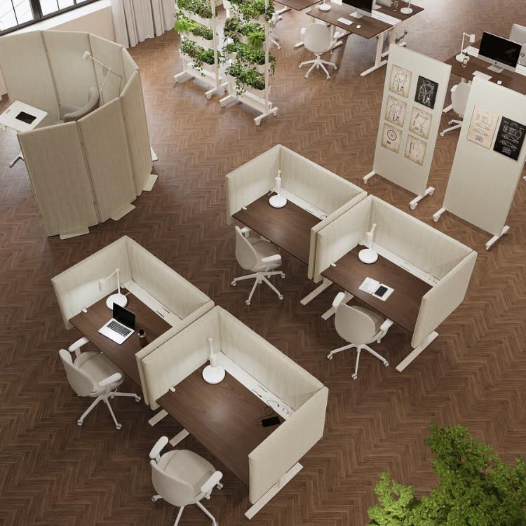 IKEA - イケア - MITTZON -ミッツォーン- 吸音スクリーン デスク用 グンナレド ベージュ 125x72 cm (805.282.10)_3