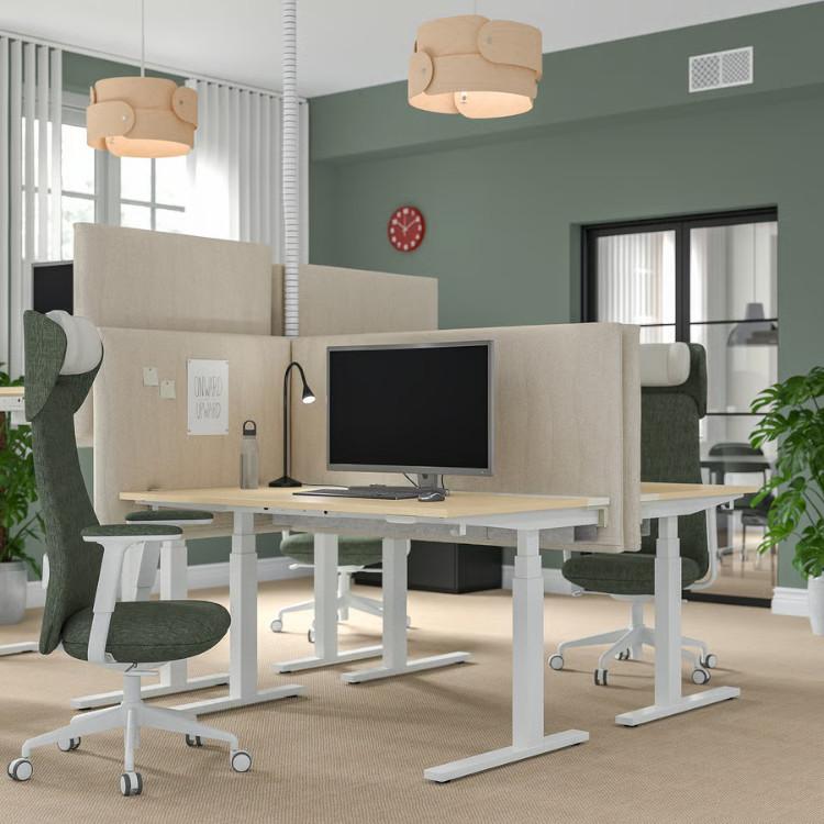 IKEA - イケア - MITTZON -ミッツォーン- 吸音スクリーン デスク用 グンナレド ベージュ 125x72 cm (805.282.10)_4