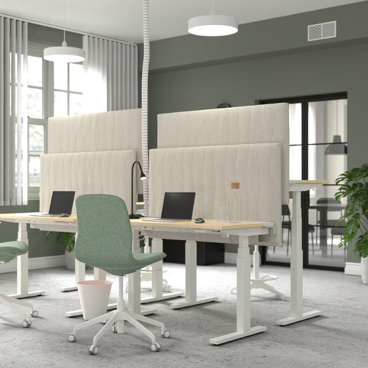 IKEA - イケア - MITTZON -ミッツォーン- 吸音スクリーン デスク用 グンナレド ベージュ 125x72 cm (805.282.10)_5
