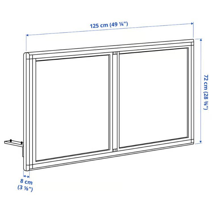 IKEA - イケア - MITTZON -ミッツォーン- 吸音スクリーン デスク用 グンナレド ベージュ 125x72 cm (805.282.10)_9