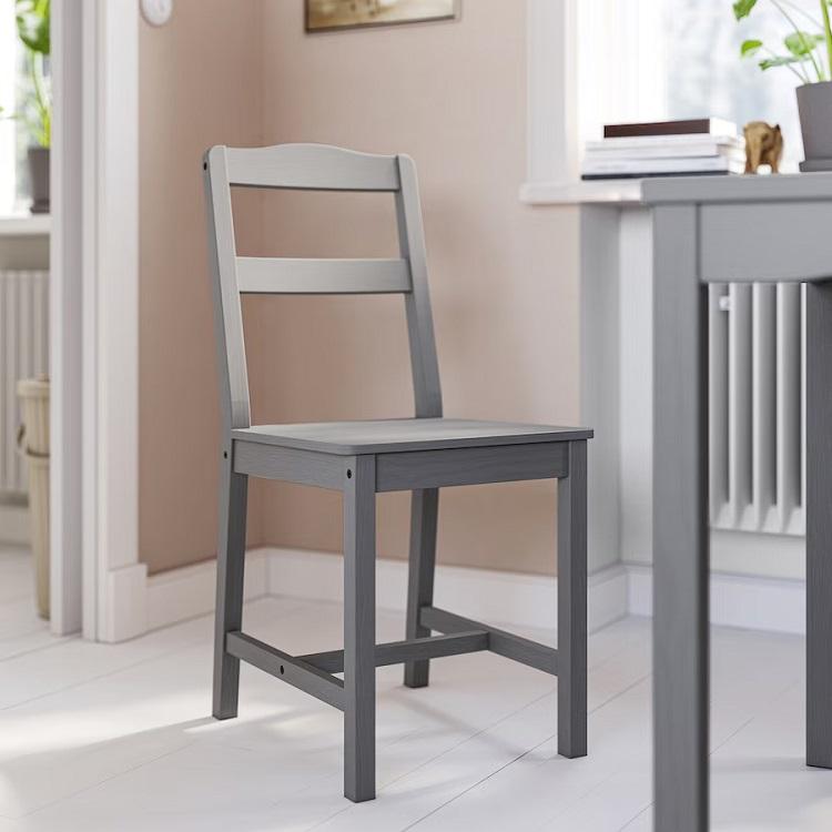 イケア（IKEA） IKEA - - HAUGA -ハウガ- チェア グレー 40x87 cm