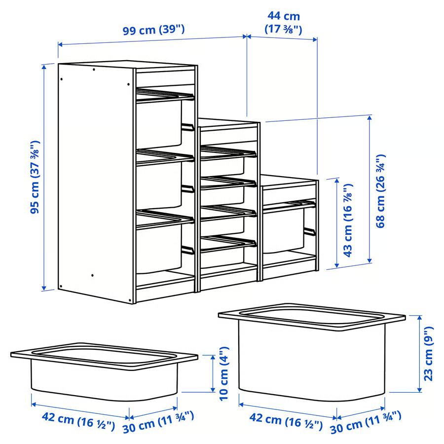 イケア（IKEA） 【 IKEA - イケア -】TROFAST - トロファスト - 収納