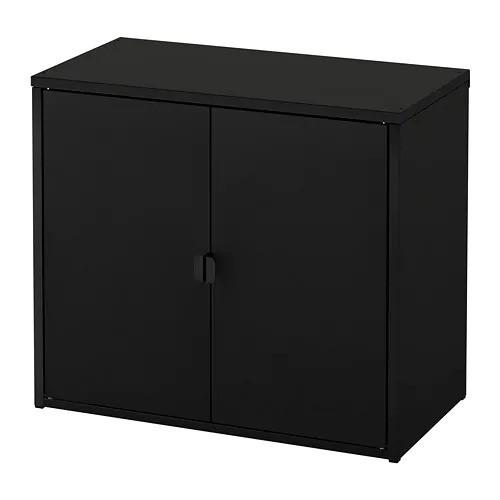 IKEA　BROR ブロールセット BROR ブロール シェルフユニット キャビネット付, ブラック, 85x40x110
