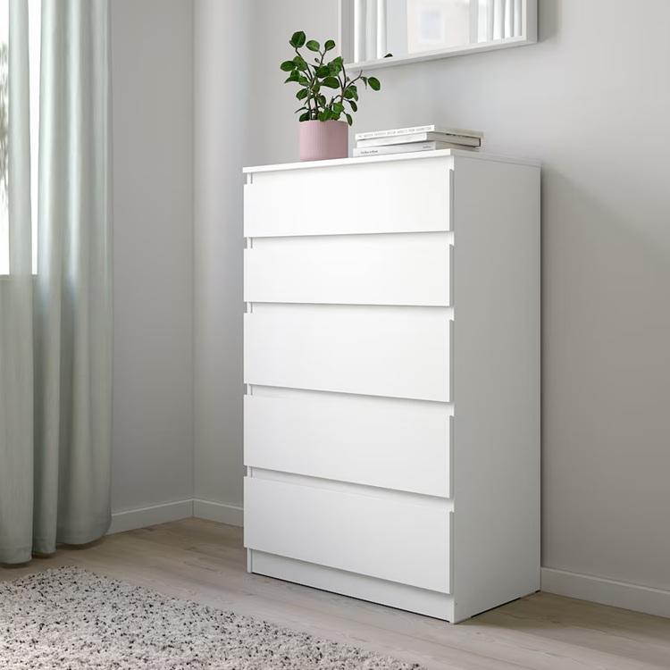 IKEA ホワイト チェスト 収納 引き出し式ストゥヴァ グルンドリグSTUVA KULLEN クレン チェスト（引き出し×5）, ホワイト, 70x112 cm - IKEA